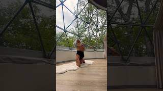 36 weeks Pregnant Headstand  Glamping [upl. by Llenahs847]