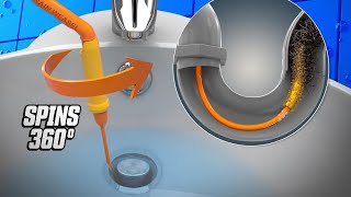 How to Unclog a Sink Drain in Seconds with FlexiSnake Drain Weasel [upl. by Amelita]