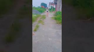 cutebaby babyworld railwaybridge roorkee shorts running sunset clouds naturelovers [upl. by Annora]