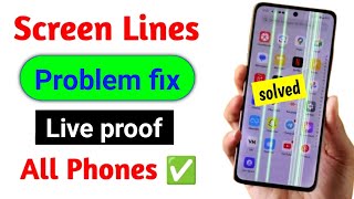 📵how to fix lines on phone screen🤬 phone screen line problemPhone ki screen par line kaise hataye [upl. by Aisul141]