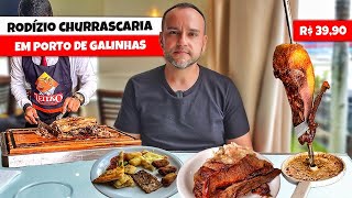 CHURRASCARIA RODÍZIO COMPLETO POR R3990  CHURRASCARIA LEITAO EM PORTO DE GALINHAS [upl. by Constantino]