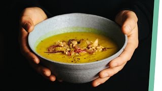 Apfel Sellerie Suppe mit Kurkuma  apple celery soup with turmeric  Living The Healthy Choice [upl. by Thar]