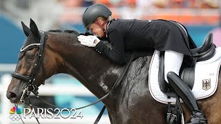 Jessica Von BredowWerndl tops dressage qualifiers in final run  Paris Olympics  NBC Sports [upl. by Akehsyt408]