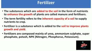 Unit  1  Fertilizer  Chemistry  Tnpsc [upl. by Daht204]