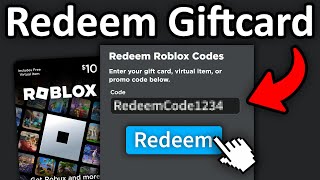 How To Redeem Robux Giftcards On Roblox 2024 [upl. by Myranda19]