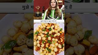 Raveena Tandons FAVOURITE Healthy Makhana Snacks for DIWALI Celebrations shorts easyrecipes [upl. by Nyladnarb578]