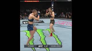 ROSE NAMAJUNAS KNOCKS OUT ZHANG WEILI [upl. by Nylidnarb]