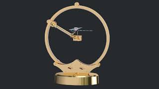 Golden Dragonfly Kinetic Art 3D Metal Model Kits 100pcs [upl. by Enelym812]