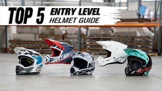 Top 5 Entry Level Motocross Helmets [upl. by Swetlana391]