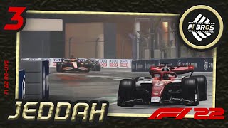 LIGARENNEN SAUDI ARABIEN  S10 R3  REGENCHAOS IN DER WÜSTE  F1Bros League  F1 22 [upl. by Etteiluj]