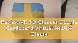 Review VR 3D Glasses Google Cardboard Virtual Reality Glasses Bluetooth Remote Control [upl. by Aleicarg]