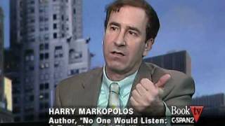 Book TV After Words Harry Markopolos quotNo One Would Listenquot [upl. by Andres]