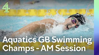 Live Aquatics GB Swimming Championships  Day 5  AM Session [upl. by Atsirt]