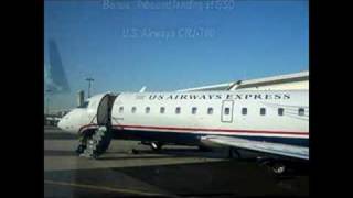 Takeoff ERJ145 US Airways at Greensboro NC USA [upl. by Sandi]