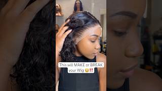 Plucking your Lace Frontal Wig Makes ALL the difference 😳PLUCKING tutorial Coming  wiginstall [upl. by Lona58]