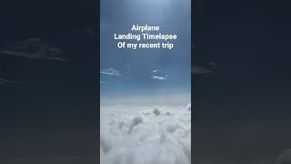 Airplane Landing Timelapse of my recent trip shorts timelapse [upl. by Zoa]