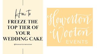 How to Freeze the Top Tier of Your Wedding Cake Wedding Planning [upl. by Ettezzil]