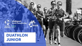 2023 World Multisport Duathlon Championships Ibiza Junior Highlights [upl. by Nort]