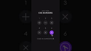 CSS Burgers 🔥⁣🤯🤯🤯 csstricks [upl. by Sahpec]