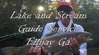 Fly fishing in Ellijay Ga with Lake and Stream Guide Service [upl. by Garcon]