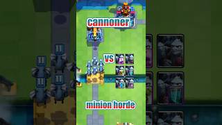 minion horde vs cannoner shorts clashroyale short gaming gameplay [upl. by Urdna]