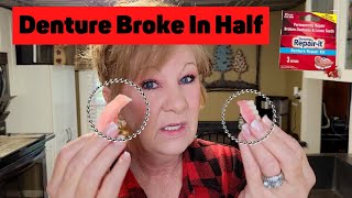 How To Repair a BROKEN DENTURE With Repair It Denture Kit At Home [upl. by Nylisoj]