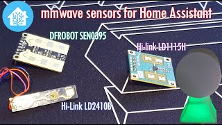 In depth comparison mmwave sensors for Home Assistant DFROBOT SEN0395 HL LD1115H HL LD2410B [upl. by Bergquist]