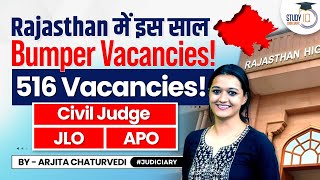 Rjs Vacancy 2023  JLO Vacancy Rajasthan  Rajasthan APO Vacancy 2023  StudyIQ Judiciary [upl. by Octave]