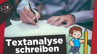 Wie schreibe ich eine Textanalyse  Textanalyse schreiben Einleitung Hauptteil Schluss erklärt [upl. by Eniamurt]