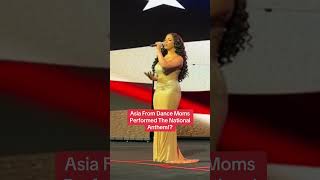 Asia From Dance Moms Performed The National Anthem [upl. by Jammie]