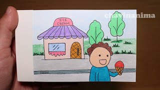 ICE CREAM  Flipbook  Folioscopio [upl. by Rubina]