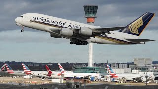 Observation Deck  London Heathrow Plane Spotting 🇬🇧  LHR Airport panoramic view Terminal 4 [upl. by Robbins176]