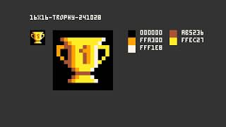 Pixel Art  16x16  Trophy  241028 pixelart [upl. by Lesya]