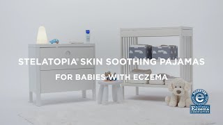 Mom Hacks Stelatopia Skin Soothing Pajamas for Babies with Eczemaprone Skin  Mustela [upl. by Medeah]