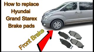 How to replace brake pads on Hyundai H1 Grand Starex iLoad  tagalog [upl. by Ratep]