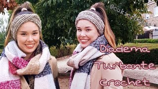 Cómo tejer DIADEMA TURBANTE tejida A CROCHET RELIEVE PASO A PASO VIncha [upl. by Eikcor]