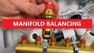 Underfloor heating regulation manifold balancing [upl. by Sirovaj]