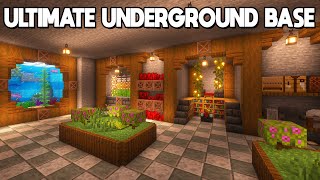 Minecraft ULTIMATE Secret Underground Base  Tutorial [upl. by Derfliw434]