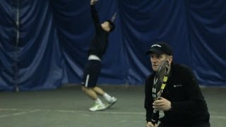 Tennis Drills for Serve amp Volley  Tennis Lessons [upl. by Assirac354]