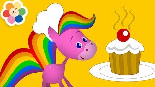 Learn Colors with Rainbow Horse  ITS CLEANING TIME  Learn Colors for Toddlers by BabyFirst [upl. by Reivaz]