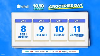 Woi dengerin nih ada Blibli 1010 Groceries Day [upl. by Annovahs922]