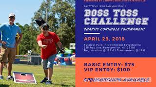 Boss Toss Challenge Charity Cornhole Tournament [upl. by Ferullo]