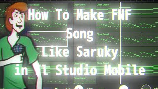 How To Make FNF Song Like Saruky in Fl Studio Moblie Thunderstorm [upl. by Anuhsal]