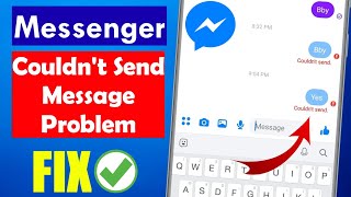 SOLVED Messenger Couldnt Send the Message Problem [upl. by Ewold]