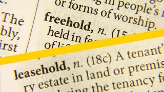 Leasehold vs freehold [upl. by Ezar]