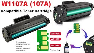 How to refill toner cartridge W1106A  Hp Laser 107a  HP Laser 107w HP Laser 135a HP Laser 137fnw [upl. by Eniamrej]