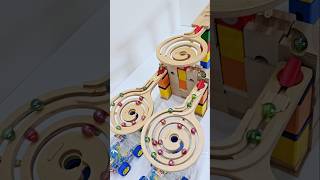 marble Run Race ASMR 10 Wooden ✨️ Tracks ✨️ SATISFYING 😌 marblerun marblerunrace asmr [upl. by Tita]