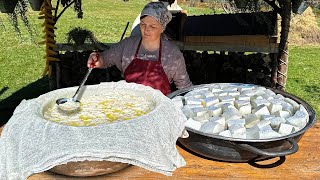 Homemade Food Cooked In The Mountain Village Of Azerbaijan Always Delicious And Calm [upl. by Alocin371]