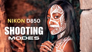 NIKON D850 SHOOTING MODES Shutter Sounds [upl. by Christianity]