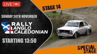 LIVE Anglo Caledonian Rally 2024  Stage 14 [upl. by Eeruhs]